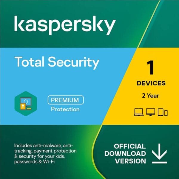 kaspersky total security 1 user 2 year main image