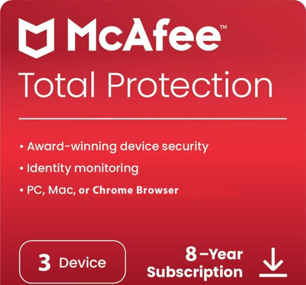 mcafee 3 devices 8 year