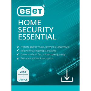 ESET Home Security Essential – 1 Device 1 Year Windows/Mac/Android/iOS (Email Delivery) - Image 1