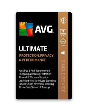 AVG Ultimate Multi-Device 3 Devices 3 Year (Email Delivery) (Global Code) - Image 1