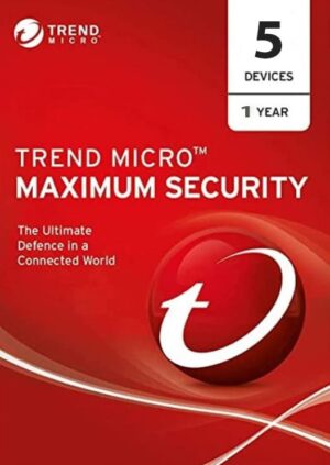 Trend Micro Maximum Security 5 Devices 1 Year Windows/Mac/Android/iOS (Email Delivery) (Global Code) - Image 1